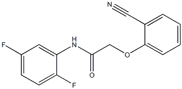 2-(2-cyanophenoxy)-N-(2,5-difluorophenyl)acetamide 结构式