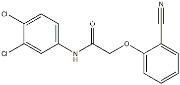 2-(2-cyanophenoxy)-N-(3,4-dichlorophenyl)acetamide 结构式