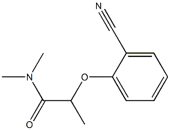 2-(2-cyanophenoxy)-N,N-dimethylpropanamide 结构式