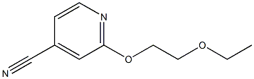 2-(2-ethoxyethoxy)isonicotinonitrile 结构式