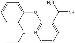 2-(2-ethoxyphenoxy)pyridine-3-carboximidamide 结构式