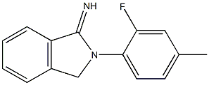 2-(2-fluoro-4-methylphenyl)-2,3-dihydro-1H-isoindol-1-imine 结构式