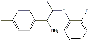 2-(2-fluorophenoxy)-1-(4-methylphenyl)propan-1-amine 结构式