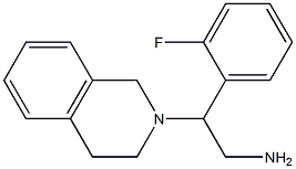 2-(2-fluorophenyl)-2-(1,2,3,4-tetrahydroisoquinolin-2-yl)ethan-1-amine 结构式
