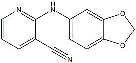 2-(2H-1,3-benzodioxol-5-ylamino)pyridine-3-carbonitrile 结构式