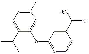 2-(2-isopropyl-5-methylphenoxy)pyridine-4-carboximidamide 结构式