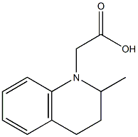 2-(2-methyl-1,2,3,4-tetrahydroquinolin-1-yl)acetic acid 结构式