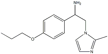 2-(2-methyl-1H-imidazol-1-yl)-1-(4-propoxyphenyl)ethanamine 结构式