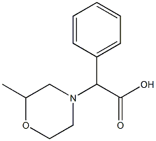 2-(2-methylmorpholin-4-yl)-2-phenylacetic acid 结构式