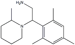 2-(2-methylpiperidin-1-yl)-2-(2,4,6-trimethylphenyl)ethan-1-amine 结构式