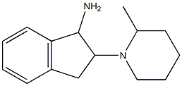 2-(2-methylpiperidin-1-yl)-2,3-dihydro-1H-inden-1-ylamine 结构式