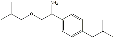 2-(2-methylpropoxy)-1-[4-(2-methylpropyl)phenyl]ethan-1-amine 结构式