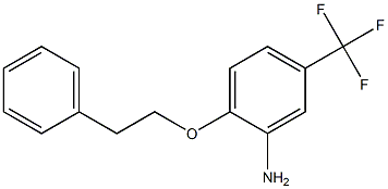 2-(2-phenylethoxy)-5-(trifluoromethyl)aniline 结构式