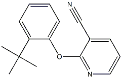 2-(2-tert-butylphenoxy)pyridine-3-carbonitrile 结构式