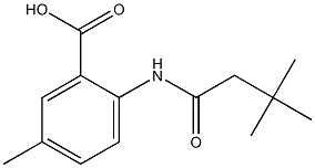 2-(3,3-dimethylbutanamido)-5-methylbenzoic acid 结构式