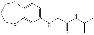 2-(3,4-dihydro-2H-1,5-benzodioxepin-7-ylamino)-N-(propan-2-yl)acetamide 结构式