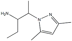 2-(3,5-dimethyl-1H-pyrazol-1-yl)-1-ethylpropylamine 结构式