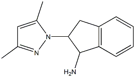 2-(3,5-dimethyl-1H-pyrazol-1-yl)-2,3-dihydro-1H-inden-1-ylamine 结构式