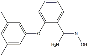 2-(3,5-dimethylphenoxy)-N'-hydroxybenzene-1-carboximidamide 结构式