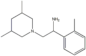 2-(3,5-dimethylpiperidin-1-yl)-1-(2-methylphenyl)ethanamine 结构式