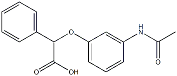 2-(3-acetamidophenoxy)-2-phenylacetic acid 结构式