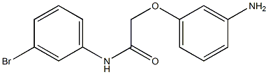 2-(3-aminophenoxy)-N-(3-bromophenyl)acetamide 结构式