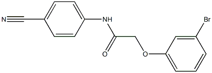 2-(3-bromophenoxy)-N-(4-cyanophenyl)acetamide 结构式