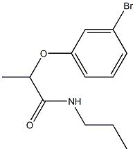 2-(3-bromophenoxy)-N-propylpropanamide 结构式