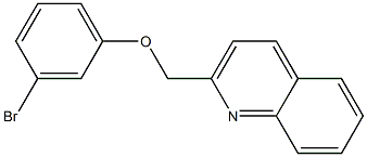 2-(3-bromophenoxymethyl)quinoline 结构式