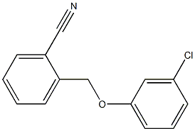2-(3-chlorophenoxymethyl)benzonitrile 结构式