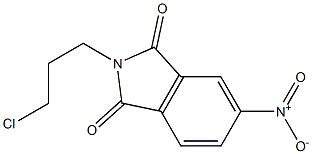 2-(3-chloropropyl)-5-nitro-2,3-dihydro-1H-isoindole-1,3-dione 结构式