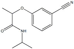 2-(3-cyanophenoxy)-N-(propan-2-yl)propanamide 结构式