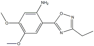2-(3-ethyl-1,2,4-oxadiazol-5-yl)-4,5-dimethoxyaniline 结构式
