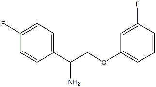 2-(3-fluorophenoxy)-1-(4-fluorophenyl)ethanamine 结构式