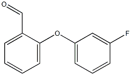 2-(3-fluorophenoxy)benzaldehyde 结构式