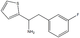 2-(3-fluorophenyl)-1-(thiophen-2-yl)ethan-1-amine 结构式
