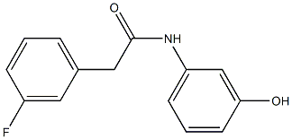 2-(3-fluorophenyl)-N-(3-hydroxyphenyl)acetamide 结构式