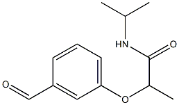 2-(3-formylphenoxy)-N-(propan-2-yl)propanamide 结构式