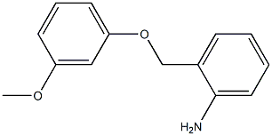 2-(3-methoxyphenoxymethyl)aniline 结构式