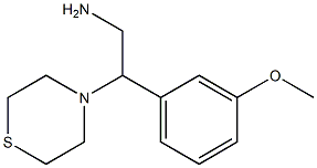 2-(3-methoxyphenyl)-2-(thiomorpholin-4-yl)ethan-1-amine 结构式