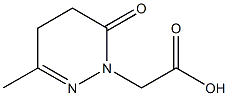 2-(3-methyl-6-oxo-1,4,5,6-tetrahydropyridazin-1-yl)acetic acid 结构式