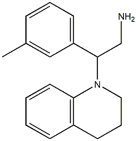 2-(3-methylphenyl)-2-(1,2,3,4-tetrahydroquinolin-1-yl)ethan-1-amine 结构式