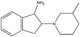 2-(3-methylpiperidin-1-yl)-2,3-dihydro-1H-inden-1-ylamine 结构式