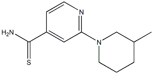 2-(3-methylpiperidin-1-yl)pyridine-4-carbothioamide 结构式