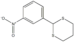 2-(3-nitrophenyl)-1,3-dithiane 结构式