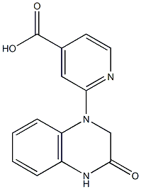 2-(3-oxo-1,2,3,4-tetrahydroquinoxalin-1-yl)pyridine-4-carboxylic acid 结构式