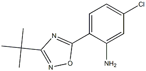 2-(3-tert-butyl-1,2,4-oxadiazol-5-yl)-5-chloroaniline 结构式