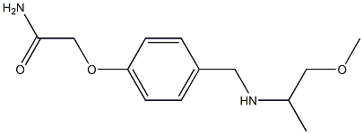 2-(4-{[(1-methoxypropan-2-yl)amino]methyl}phenoxy)acetamide 结构式