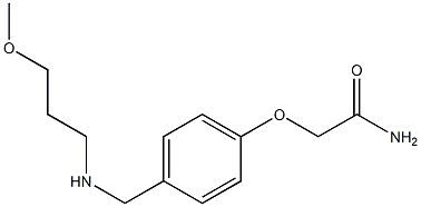 2-(4-{[(3-methoxypropyl)amino]methyl}phenoxy)acetamide 结构式