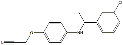 2-(4-{[1-(3-chlorophenyl)ethyl]amino}phenoxy)acetonitrile 结构式